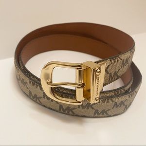 MICHEAL KORS Reversible Monogram Belt